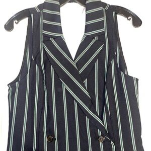 Striped Sleeveless Vest Dress